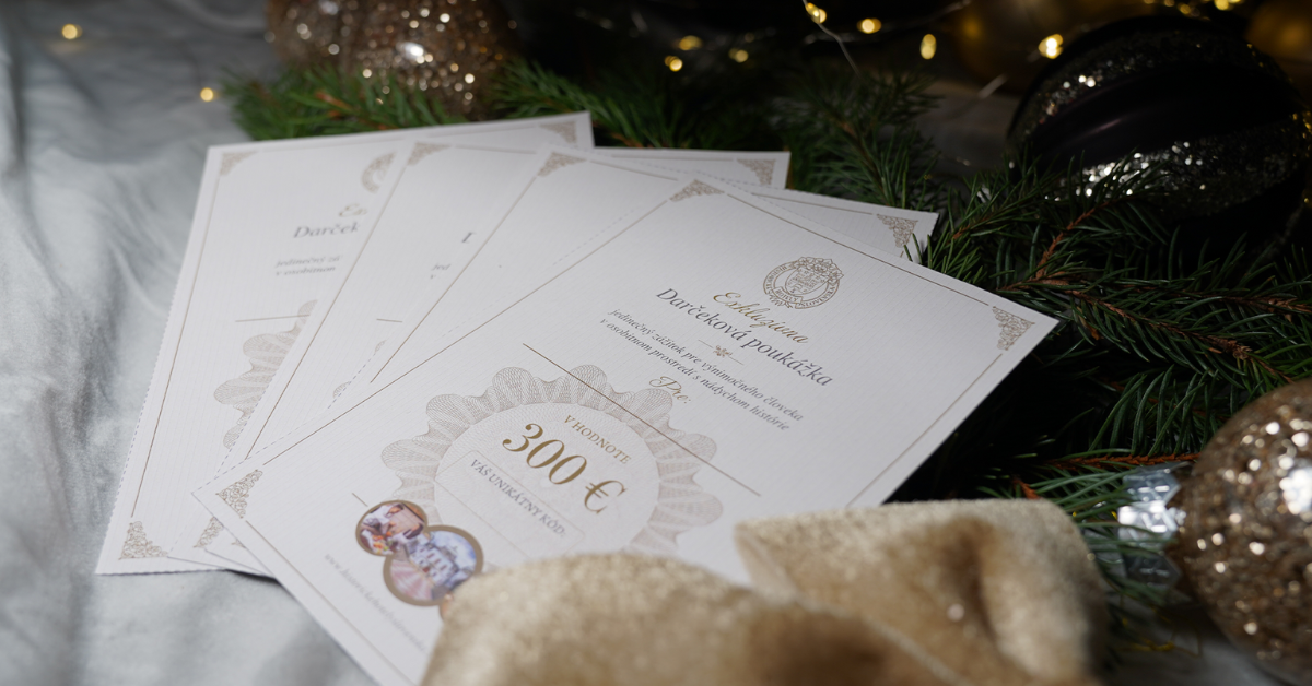 Darujte zážitok: Luxusné pobyty a zážitky v historických hoteloch ako perfektný vianočný darček.